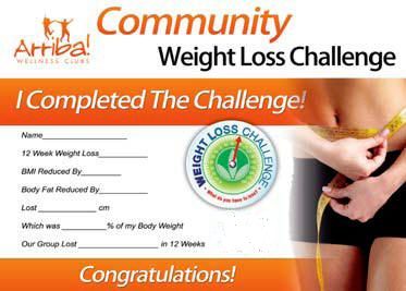 arriba community weight loss challenge