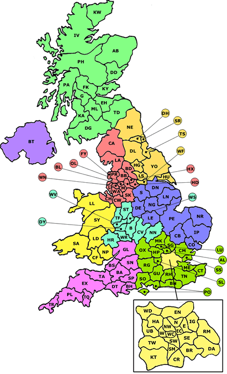 Map of the UK. Click on the area you would like to visit.