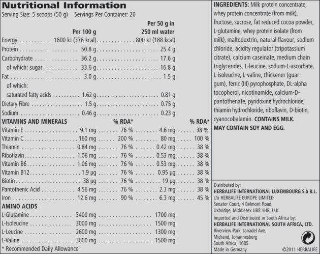 muscle building and recovery shake